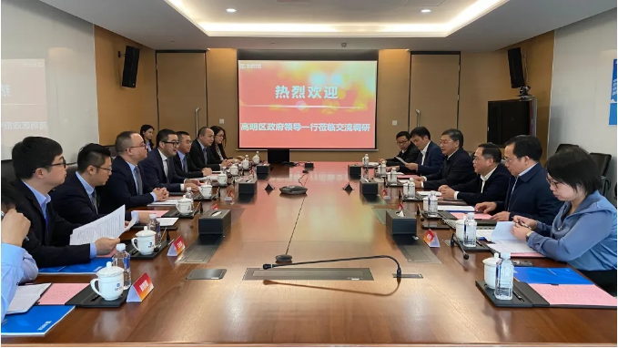 高明区区委书记杨永泰一行到upay钱包官网环境调研